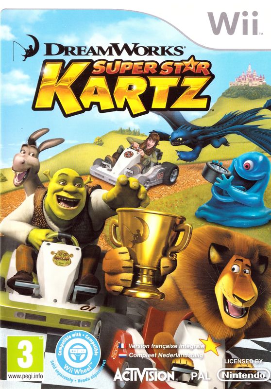 Dreamworks Super Star Kartz box art for Wii